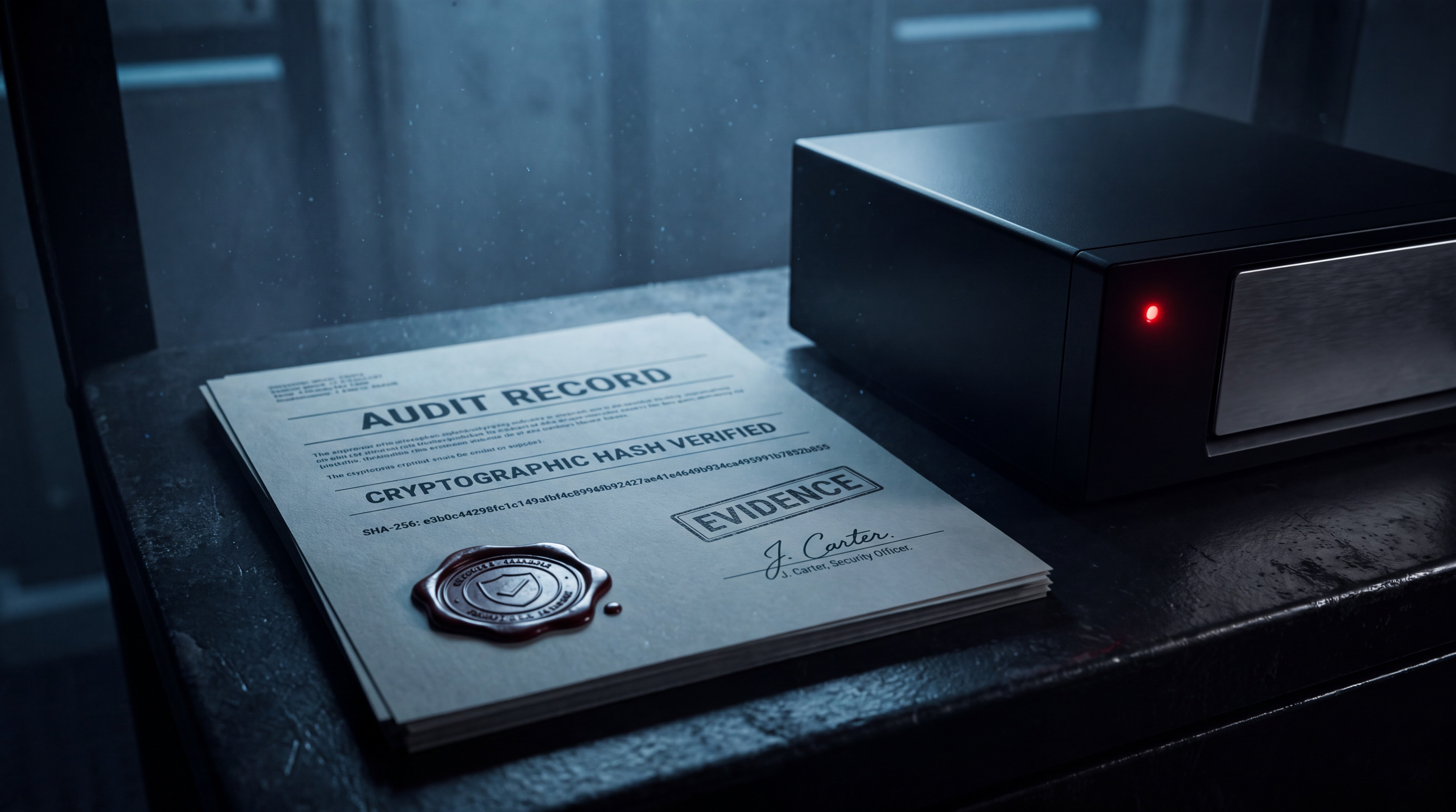 Evidence record